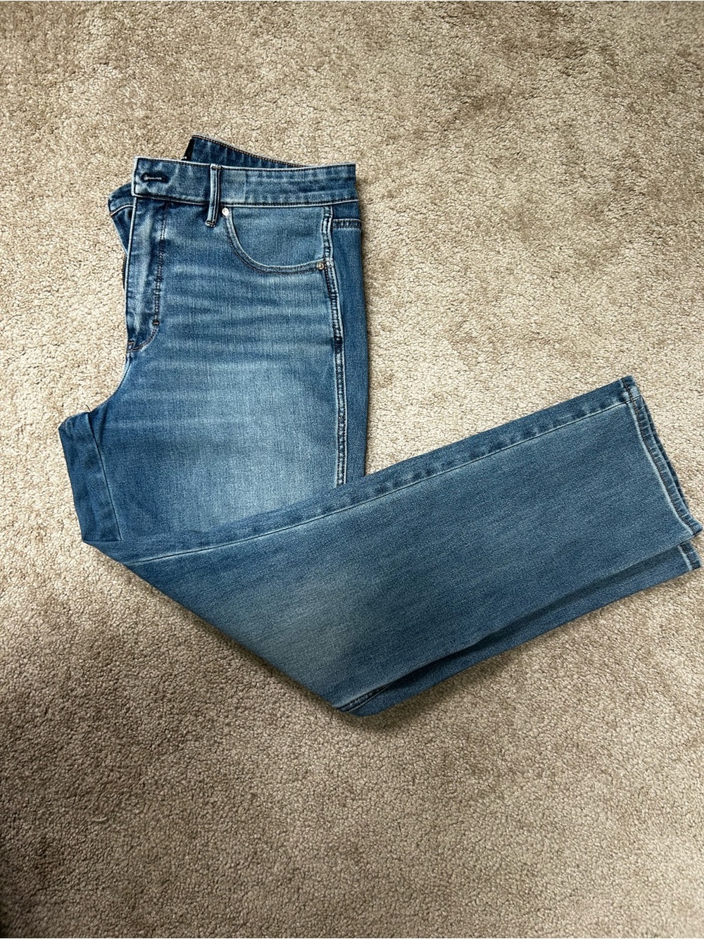 White House Black Market Women's Straight-Leg Blue Jeans